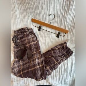 Aerie Plaid Jogger Pj Pants Size Small